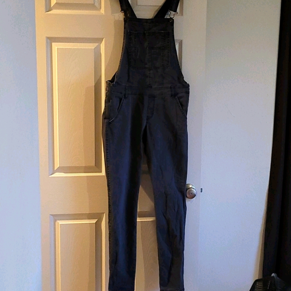 Abercrombie Gray Denim Overalls - M